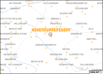 map of Hohenruppersdorf