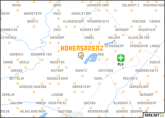 map of Hohen Sprenz