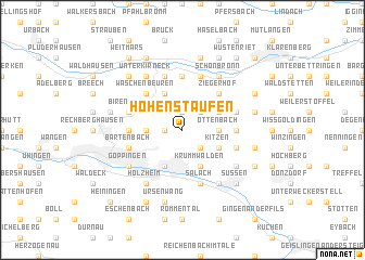 map of Hohenstaufen