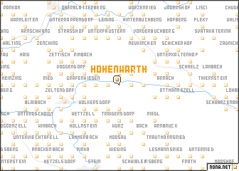 map of Hohenwarth