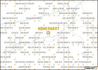 map of Hohenwart