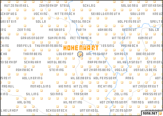 map of Hohenwart