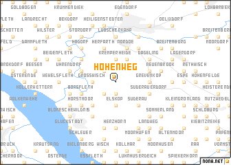 map of Hohenweg