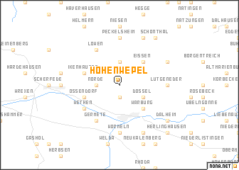 map of Hohenwepel