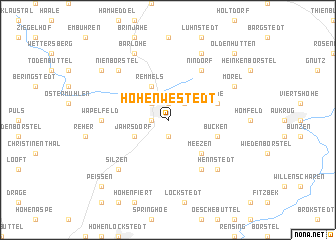 map of Hohenwestedt