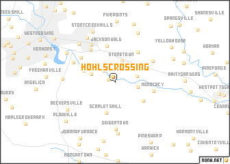 map of Hohls Crossing