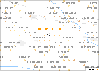 map of Hohnsleben