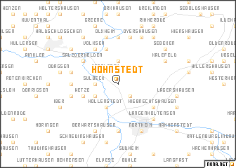 map of Hohnstedt