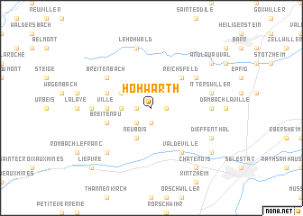 map of Hohwarth