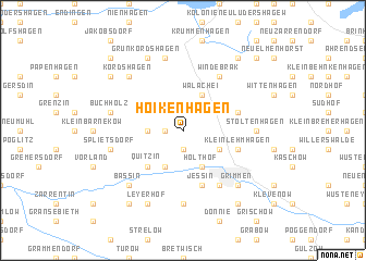 map of Hoikenhagen