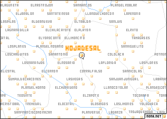 map of Hoja de Sal