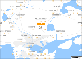 map of Höja
