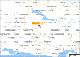 map of Højbjerg