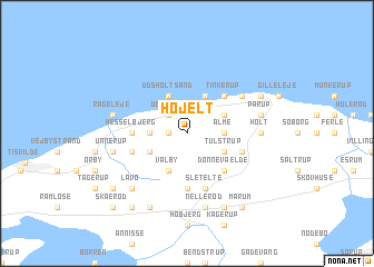 map of Højelt