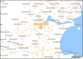 map of Hojung-ni