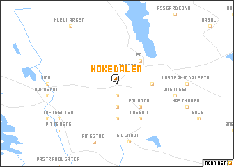 map of Hökedalen