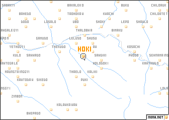 map of Hoki