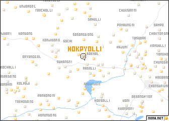 map of Hokpyŏl-li