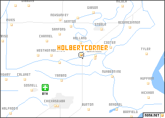 map of Holbert Corner