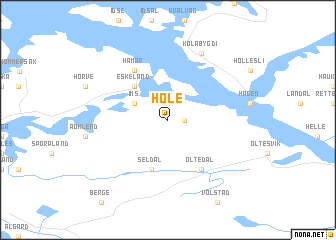 map of Høle