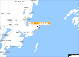 map of Holiday Beach