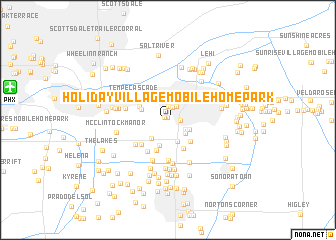 map of Holiday Village Mobile Home Park