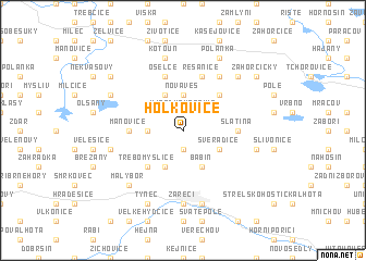 map of Holkovice