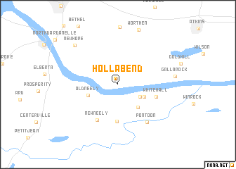 map of Holla Bend