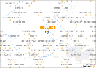 map of Hollage