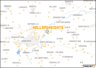 map of Holland Heights