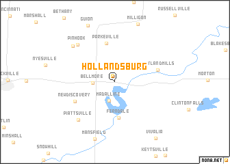 map of Hollandsburg