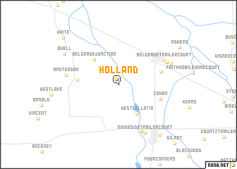 map of Holland