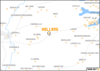 map of Holland