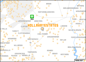 map of Hollaway Estates