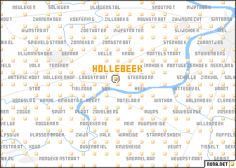 map of Hollebeek