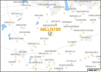 map of Holliston