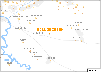 map of Hollow Creek
