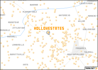 map of Hollow Estates