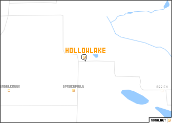 map of Hollow Lake