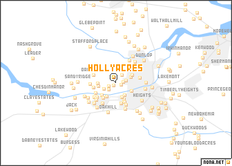 map of Holly Acres