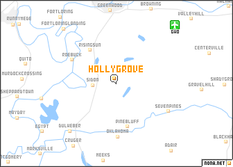 map of Holly Grove