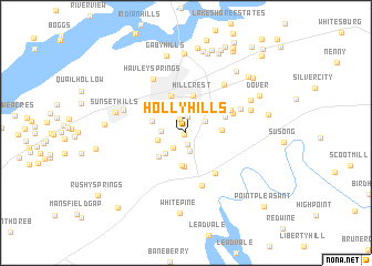 map of Holly Hills