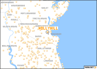 map of Holly Hill