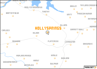 map of Holly Springs