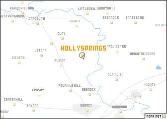 map of Holly Springs