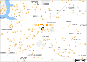 map of Holly Station