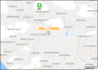 map of Hollywood