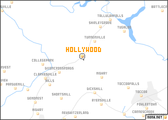 map of Hollywood