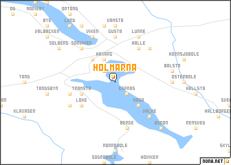 map of Holmarna