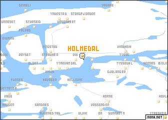 map of Holmedal